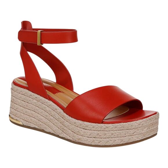 Franco Sarto Women’s’ Tiffany Espadrille Platform Sandals Red Size 7 1/2 - Picture 1 of 4